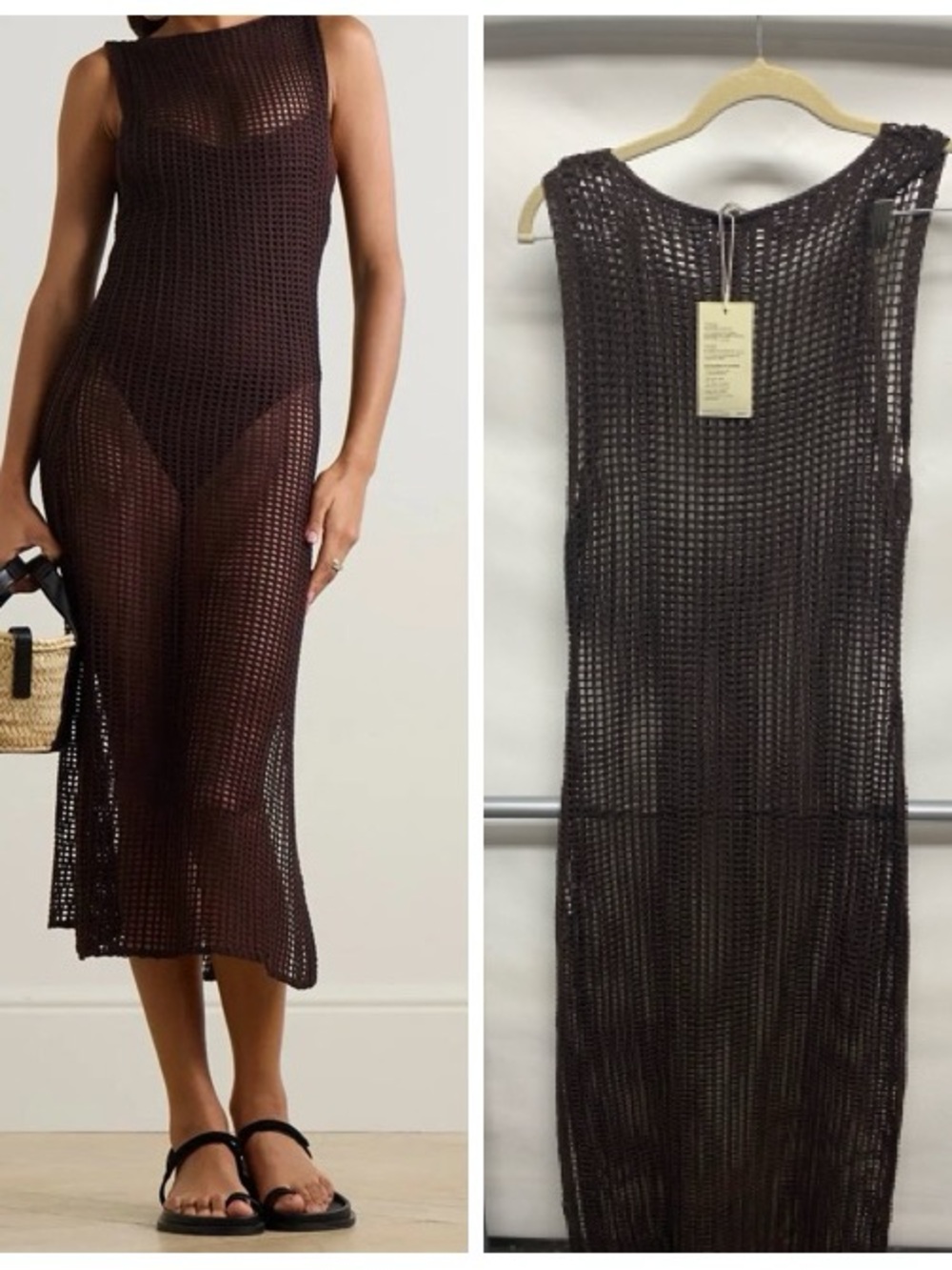 HAIGHT. 
Luciana Open-Knit Midi Dress Size S.